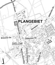 Plangebiet Bebauungsplan "Wohngebiet Dissener Straße", Sielow