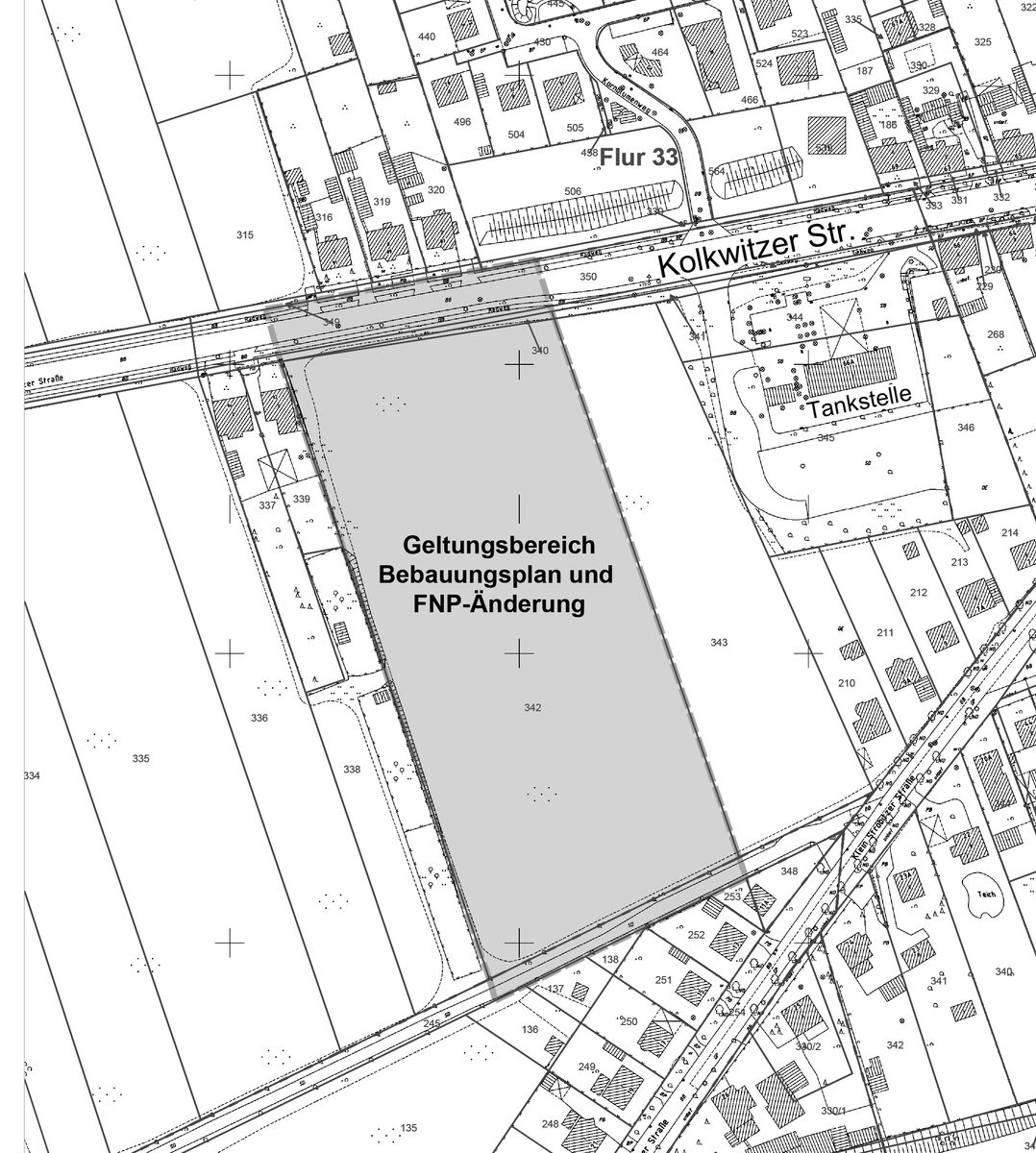 Bebauungsplan "Kolkwitzer Straße Süd 1" Und Änderung Des ...