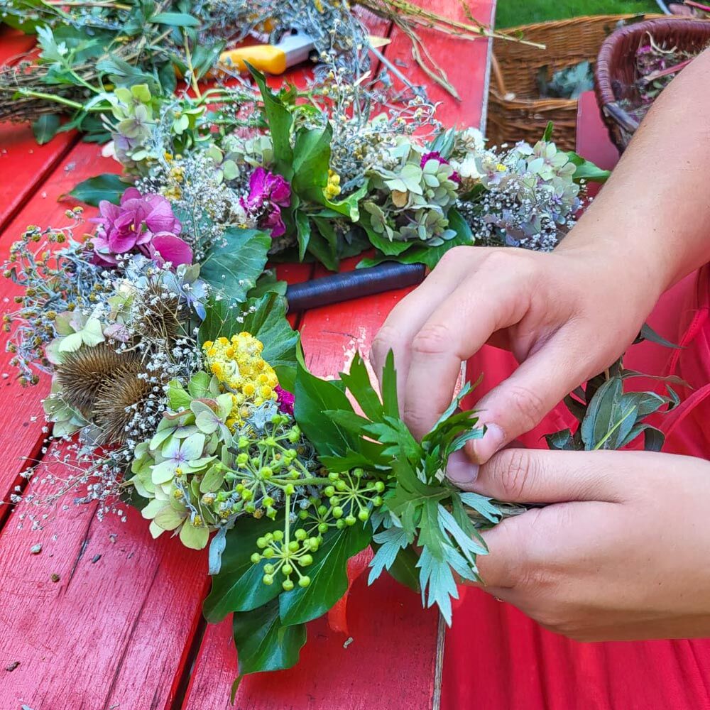Herbstkränze binden