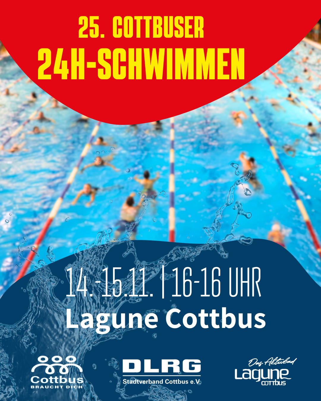 24 Stunden-Schwimmen in Cottbus