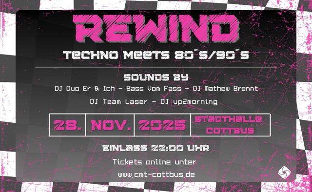 REWIND – Techno meets 80´s/90´s