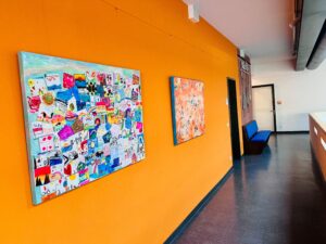 Kinderrechtekunstwerk vom Weltkindertag