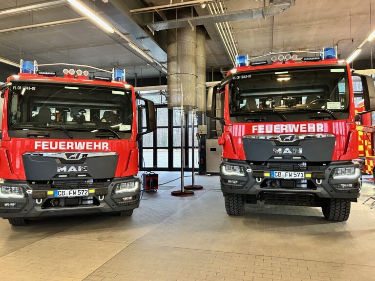 Übergabe von fünf neuen Fahrzeugen an Feuerwehr und Notfallseelsorge
