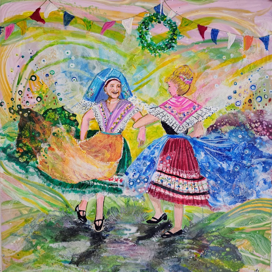 Ausstellung – Łužyske grajkanje z barwami | Lausitzer Farbspiele – Marita Wobser