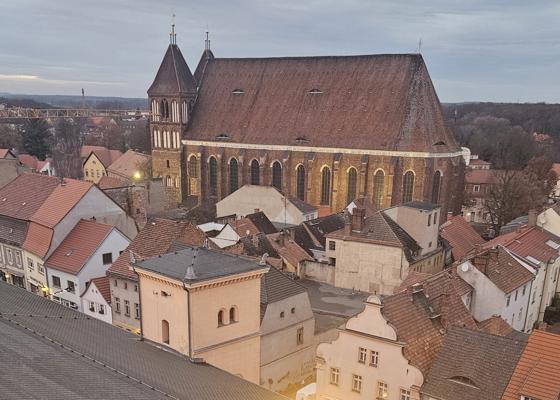 Blick auf die Nikolaikirche und Altstadt von Luckau, Foto: Dörthe Ziemer, Lizenz: Dörthe Ziemer