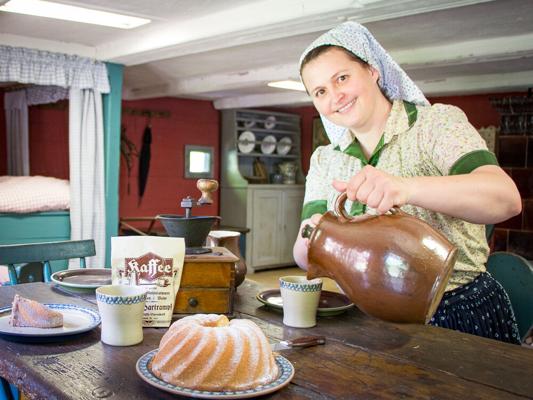 Warm anziehen, Freilandmuseum Lehde, Foto: Linke, Lizenz: Museum OSL